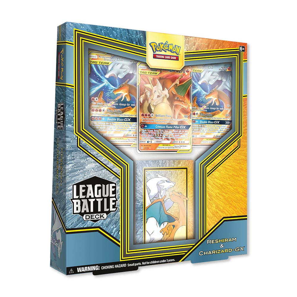 charizard gx booster box POKEMON Reshiram & Premium Collection Tag Team 10  Toyz in the Join the Big Leagues with a League Battle Deck Pokemon Reshiram & Charizard GX