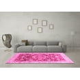 thumbnail image 3 of Ahgly Company Indoor Square Oriental Pink Traditional Area Rugs, 5' Square, 3 of 4
