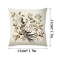 thumbnail image 2 of EGNMCR Phoenixs Linen Pillowcase Multicolored Flower Print Sofa Decorative Pillowcase The Pillowcase, 2 of 5
