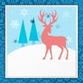 thumbnail image 2 of LightBoxJournal 20x20 White Modern Wood Framed Museum Art Print Titled - Christmas Deer 2, 2 of 4