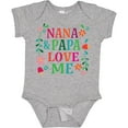 thumbnail image 3 of Inktastic Nana and Papa Love Me Girls Baby Bodysuit, 3 of 5