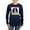 Navy, variant on CafePress - Cavalier King Charles Spanie Long Sleeve T Shirt - Women's Long Sleeve Graphic Tee Casual Fit