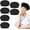 black, variant on 6 Pcs Unisex Elastic Chef Hat,Mesh Chef Hats for Women,Nets Chef Hat Kitchen Cooking Chef Cap Adjustable Food Service Caps for Adults