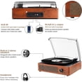 thumbnail image 3 of Tocadiscos de vinilo cotsoco con Bluetooth naranja, 3 of 6