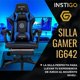 thumbnail image 2 of Silla Gamer Ergonómica IG642 Reclinable hasta 135°  Soporta hasta 120 kg con reposapies y Cojines para Soporte de Cuello y Lumbar Silla de Oficina y Escritorio Ejecutiva, 2 of 8