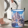 thumbnail image 5 of Fotbe Majestic Fantasy Castle Pattern Laundry Basket with Handles, Waterproof Large Laundry Hamper, Wash Bag for Corner Dorm, Rolling Laundry Basket with Handles-Medium, 5 of 6