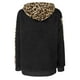 thumbnail image 5 of Blusa de manga larga con retazos de leopardo para mujer Fridja fksj4011, 5 of 5