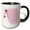 Black/White, variant on 3drose, Our Wedding Day - African American Bride Pink, 11oz Two-tone Blue Mug