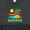 thumbnail image 4 of Inktastic I Love Antigua Girls Baby Dress, 4 of 5