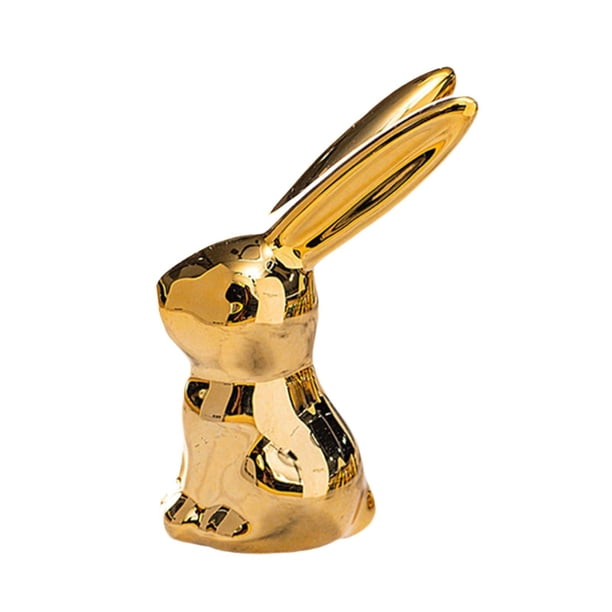 Estatua de cerámica decorativa nórdica para decoración de mesas y estantes. 4x3x77 cm