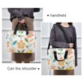 thumbnail image 6 of FORMRS 16" Laptop Bag Carrying Sleeve Case with Handle Travel Shoulder Briefcase, Orange Retro Flower, 6 of 8