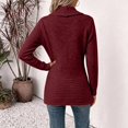 thumbnail image 6 of VEKDONE Womens Heathered Knit Cardigan Shawl Collar Open Front Overcoat Relaxed Fit Ribbed Cuffs and Hem Jackets Fall Winter Fashion Clothing for Commuting, 6 of 6