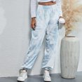 thumbnail image 4 of Womens High Waisted Tie Dye Sweatpants Loose Fit Casual Jogger Pants Athletic Workout Running Gym Pants Trousers, 4 of 5