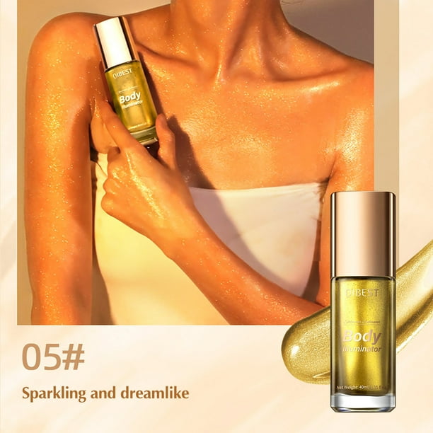pstuiky Emulsión líquida iluminadora, de larga duración, para rostro y cuerpo, efecto veraniego, efecto aclarante, no pegajosa e hidratante universal.