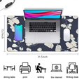 thumbnail image 5 of Long Mouse Pads for Desk,Pioneer Flower Floral Print Pattern Desk Mats on Top Of Desks, Desk Mouse Pad Extra Large with 3mm Non-Slip Base and Stitched Edge for Gaming,Office,Work,Home 31.5"x15.7", 5 of 6