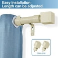 thumbnail image 2 of Urbanest 1" Wright Adjustable Curtain Rod, 48"-84", French White, 2 of 6