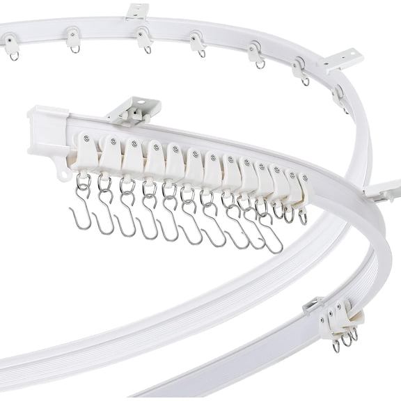 Flexible Bendable Ceiling Curtain Track, Mount for Rail with Curtain Tracks System