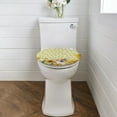 thumbnail image 2 of ZUXONGSY Sunflower Corgi Toilet Lid Seat Cover Soft Thicker Flannel Bathroom Toilet Seat Cover Full Coverage Design Washroom Toilet Bowl Dust Cover Easy to Install Bathroom Decor, 2 of 6