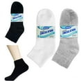 thumbnail image 3 of 9 pares de calcetines tobilleros para diabéticos, para circulación, para mujeres y hombres, tallas 9-11, 3 of 6