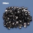 thumbnail image 4 of Four 200Pcs Square Rivets Metal Stylish DIY Shoes Bags Hats Decoration Accessories 9mm, 4 of 7