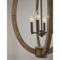 thumbnail image 3 of Capital Lighting 529142 4 Light 19" Wide Taper Candle Chandelier - Grey, 3 of 7