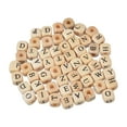 thumbnail image 4 of Cuentas de madera del alfabeto,Cuentas de madera del alfabeto de 10 mm Cuentas de madera artesanales,Cuentas de madera del alfabeto Inicial 26 letras DIY,Cuentas de madera en forma de cubo, 4 of 9