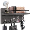thumbnail image 1 of Llavero decorativo de pared OurWarm con 5 ganchos para llaves y estante de correo, 1 of 6