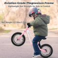 thumbnail image 5 of Kids Balance Bike, Magnesium Lightweight Frame Toddler Bike, No Pedal Kids Bike with 12" Rubber Tires, Gift for Girls Boys 2 3 4 5 Years Old., 5 of 8