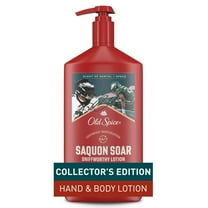 Old Spice Hand and Body Lotion for All Skin Types, NFL Collection, Saquon Soar, Santal   Speed, 16oz