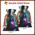 thumbnail image 2 of Naloa Cosmic Cat In Window Drawstring Christmas Bags, 3D Xmas Gift Bags, Christmas Wrapping Bags, Xmas Goodie Bags, Treat Pouch Bags, Party Favor Bags-, 2 of 9