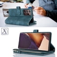 thumbnail image 3 of Samsung Galaxy Note 20 Ultra Wallet Case for Women Men with Card Holder, Samsung Note 20 Ultra Crossbody Phone Cases with Strap Lanyard, Zipper Pocket PU Leather Kickstand Purse,6.9 Inch Blue, 3 of 14