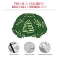thumbnail image 5 of Balery Christmas (2) Shower Caps, Double Layer Waterproof Shower Cap, Double Layers Reusable Shower Cap With Soft Comfortable For Long Thick Hair Soft Bath Shower Hair Caps, 5 of 9
