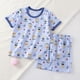 thumbnail image 2 of Odeerbi 18M-7Y Niños Niñas Pijamas de Algodón de Verano Manga Corta Tops Pantalones Cortos Conjunto Suave Imprimir Ropa de Dormir Dos Piezas Pijama Conjuntos, 2 of 5