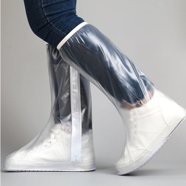 Funda para zapatos de lluvia hasta la rodilla, transparente, resistente a la lluvia, funda para zapatos de lluvia hasta la rodilla, funda impermeable para zapatos de lluvia, tecnología avanzada