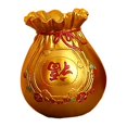 thumbnail image 2 of Figura de bolsa de dinero Feng Shui, escultura de mesa, florero, maceta, arte artesanal Oro, 2 of 9