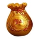 thumbnail image 2 of Feng Shui-bolsa de dinero, estatuilla artística, adorno artesanal, florero de resina, bolsa de la , estatua, maceta para armario de año Nuevo, , oro, 2 of 8