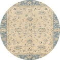 thumbnail image 1 of Ahgly Company Indoor Round Abstract Pastel Orange Abstract Area Rugs, 3' Round, 1 of 6