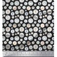 thumbnail image 1 of Soimoi Poly Georgette Fabric Star & Cute Animals Kids Print Sewing Fabric Yard 42 Inch Wide, 1 of 3