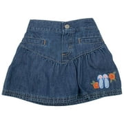 Riders - Tropical Embroidery Denim Skirt for Girls - Newborn