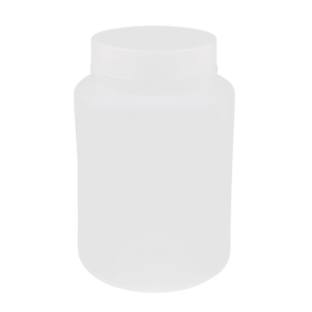 Lab Screw Lid Wide Mouth Plastic Chemicals Storage Reagent Bottle 250mL