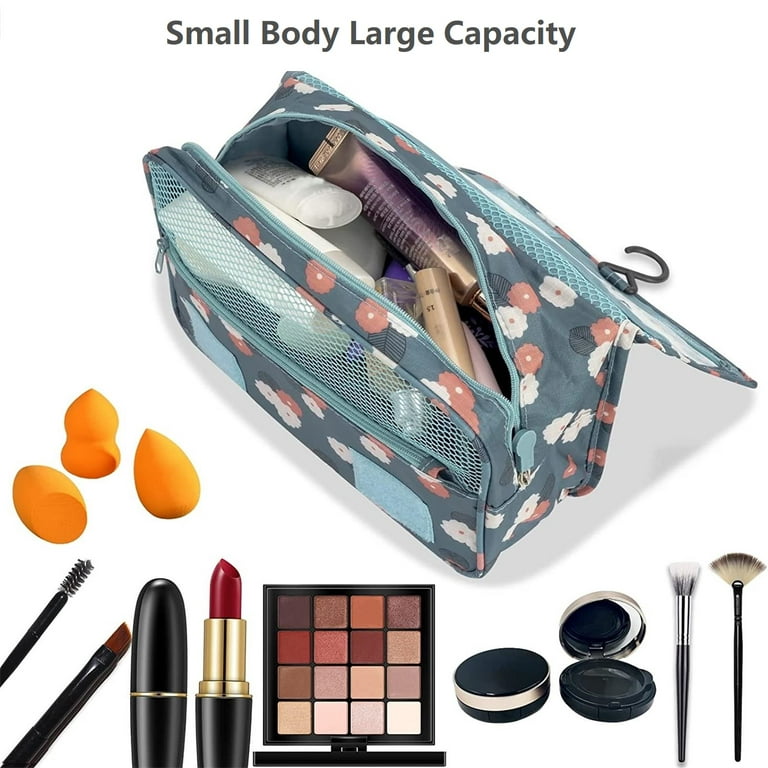 Gearonic Large Toiletry Bag Travel Organizer with Hanging Hook, Water-Resistant Makeup Cosmetic Bag Travel Case for Accessories, Shampoo, Toiletries, Personal