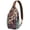 Colorful, variant on Sunflower Wildflower Bloom Sling Backpack for Women, Boho Floral Crossbody Shoulder Bag with Yellow Country Pattern, Rustic Aesthetic Daypack