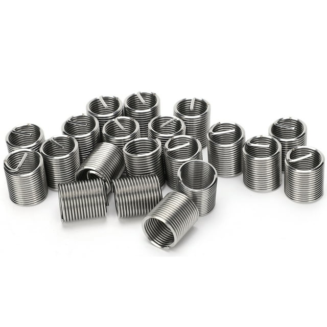 Funda de rosca, 20 piezas Inserto de rosca de alambre Herramienta de expansión de rosca Reparación de rosca Durabilidad mejorada