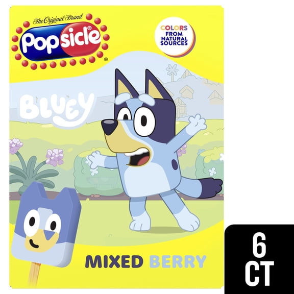 Popsicle Ice Cream Bluey Facepiece 6 PK