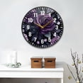 thumbnail image 2 of Yayeee Wall Clock Battery Operated 9.5" Silent Quartz Non-Ticking for Living Room Decor, Roses and Pearls, 2 of 8