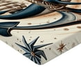 thumbnail image 2 of Ambesonne Nautical Fitted Sheet, Mandala Astronomy Marine, TwinXL Size, Dark Teal Redwood Ivory, 2 of 3