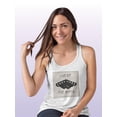thumbnail image 2 of Live By The Moon I. Racerback Tank Women -Victoria Borges Designs, Female Small, 2 of 4