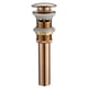 thumbnail image 1 of Desagüe de lavabo de baño con rebosadero, tapón de desagüe emergente para lavabo, núcleo de rebote emergente universal, 1 of 7