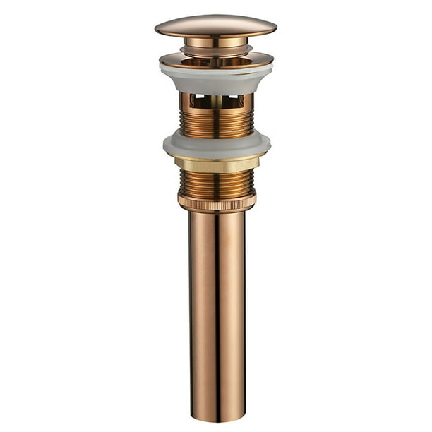Desagüe de lavabo de baño con rebosadero, tapón de desagüe emergente para lavabo, núcleo de rebote emergente universal