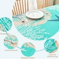 thumbnail image 3 of Nautical Coastal Rectangle Tablecloth Beach Ocean Print Table Cloth Waterproof Stain Resistant Wrinkle-Free Table Cover for Kitchen Dining Room Indoor and Outdoor Picnic Party 60x120 Inches, C2, 3 of 6